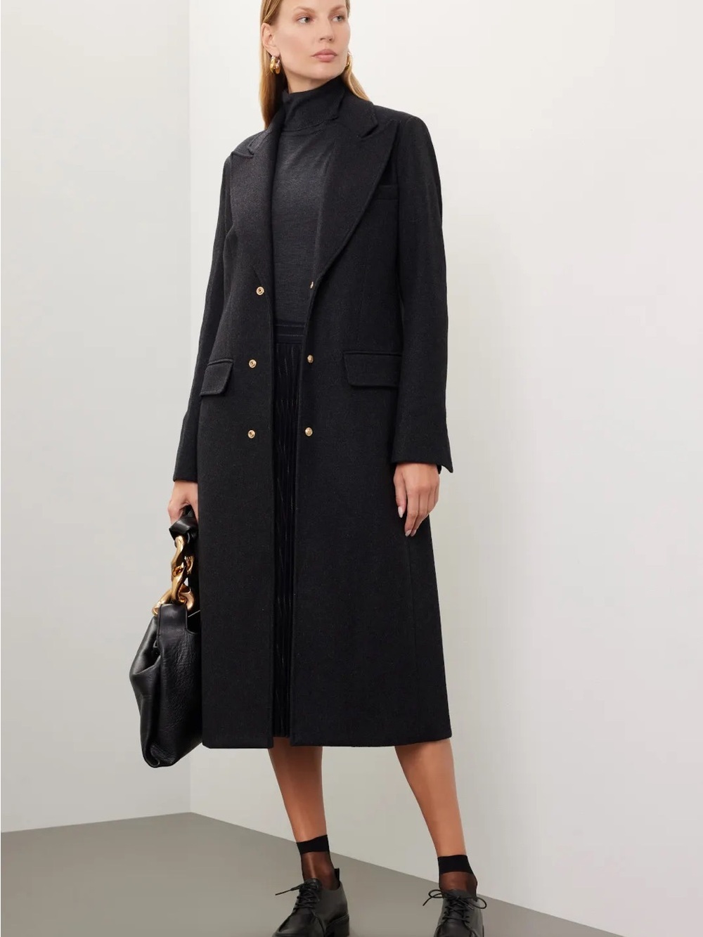Esteban Cortazar x RTR Women’s Olive Green Wool Coat - Size 2